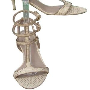 Donald J. Pliner Shoes - Couture Metallic Snake Leather Shoe New Strappy Sa Donald J. Pliner Shoes - Couture Metallic Snake Leather Shoe New Strappy Sa